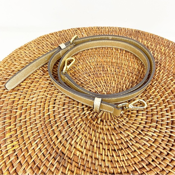 Michael Kors Gold Shimmer Women's Bag Satchel Large Purse - Picture 4 of 5